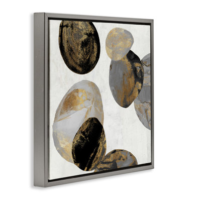 Golden Streaked Eggs Floating Frame, design by Jacob Q