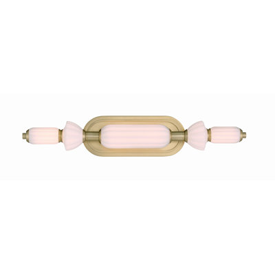 Meuble-lavabo Lansdowne, 22 po, verre opale