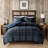 Down Alternative Comforter - Plaid Soft Flannel-like Fabric, Fill, 2 Shams, All Season Comfort, Machine Washable, Mini Comforter, Material, Alternative, Matter