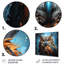 Hibou le tuteur silencieux I - art mural animal en hibou-209212406