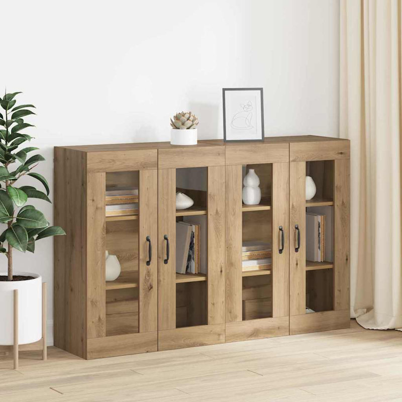 Wall Mounted Cabinets 2 Pcs 69.5 X 34 X 90 Cm, Artisan Oak