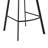 Aurea Swivel Counter or Bar Height Bar Stool with Footrest in Faux Leather and Black Metal-682599667-682599666