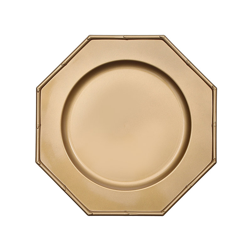 Mamuka Geometric Charger, Gold