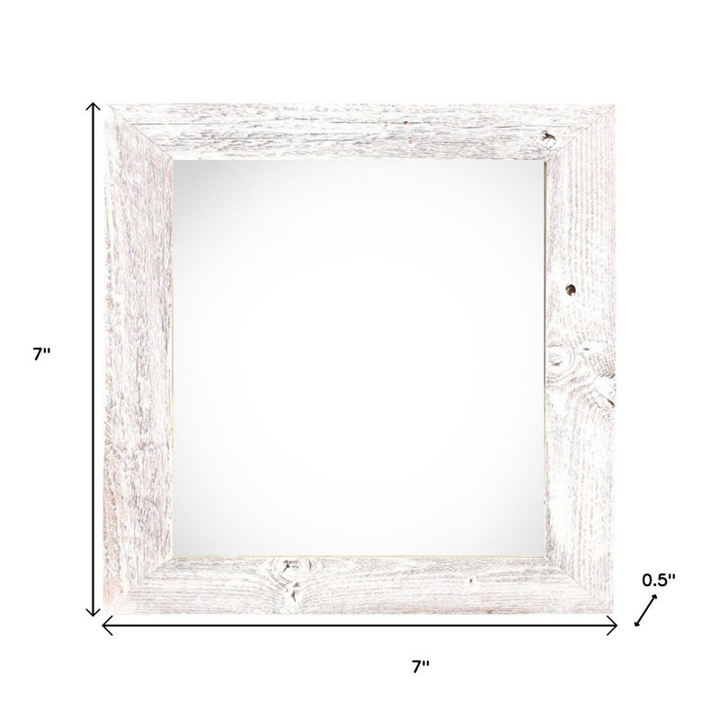 Cadre photo simple Bianca-Maria, L 4 po x H 4 po, Blanc