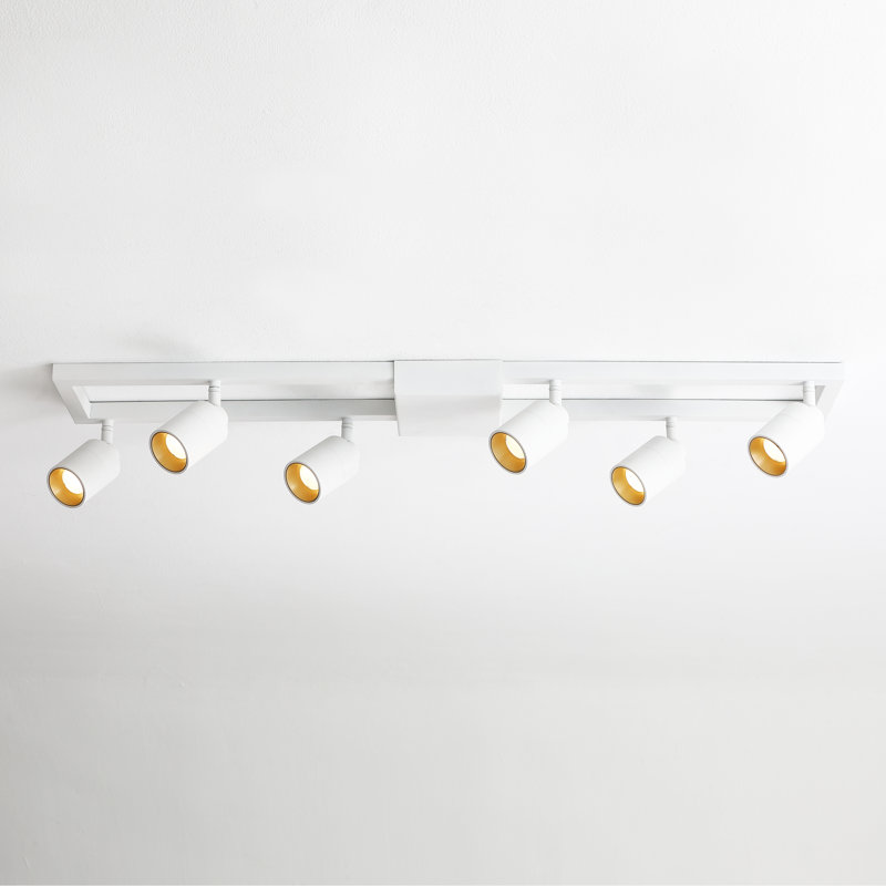 Plafonnier carré Shura Light avec têtes rotatives, ampoules DEL intégrées, plafonnier, 3000 K, 1820 lmn, Blanc