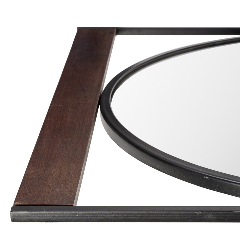 Rectangle Metal Wall Mirror, 34" x 30"