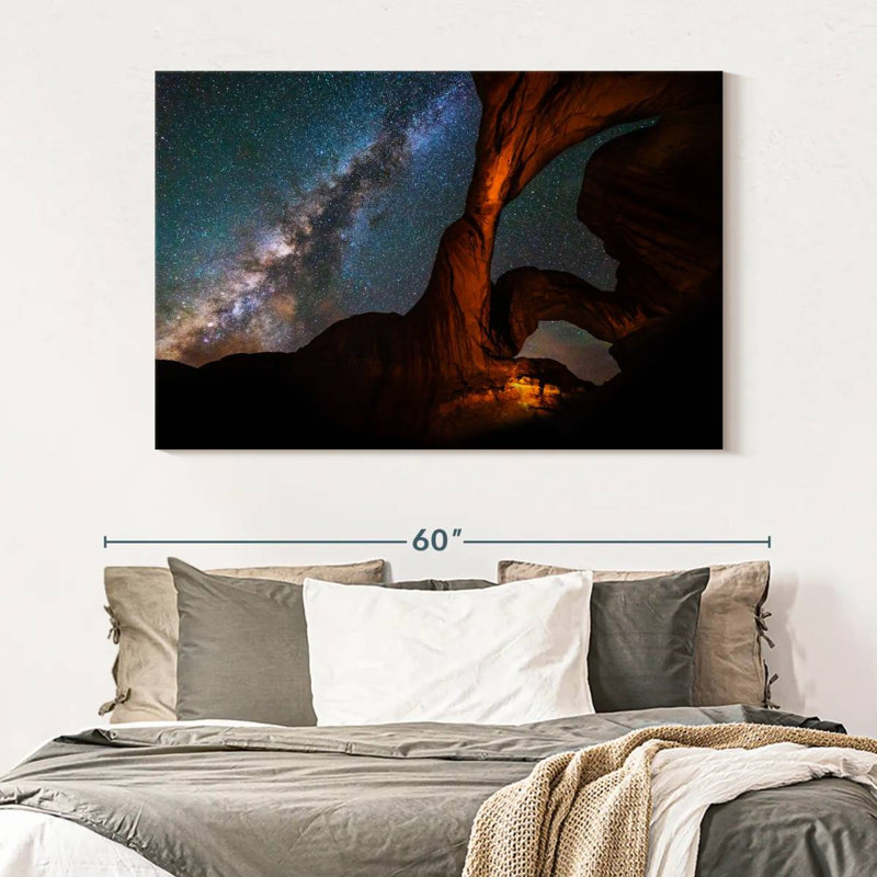 Voie lactée sur la double arche Oberle, H 34 po x l 51 po