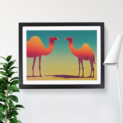 Two Camels - Framed Print