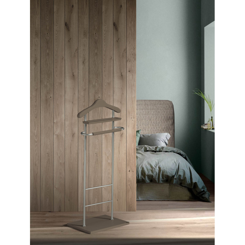 Beeks Freestanding Valet Stand, Moka