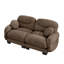 Modern Oversized Cloud Chenille Modular Loveseat, Pleated Design Curved Armrest 2 Seater Comfy Sectional Sofa Couch-1557581609