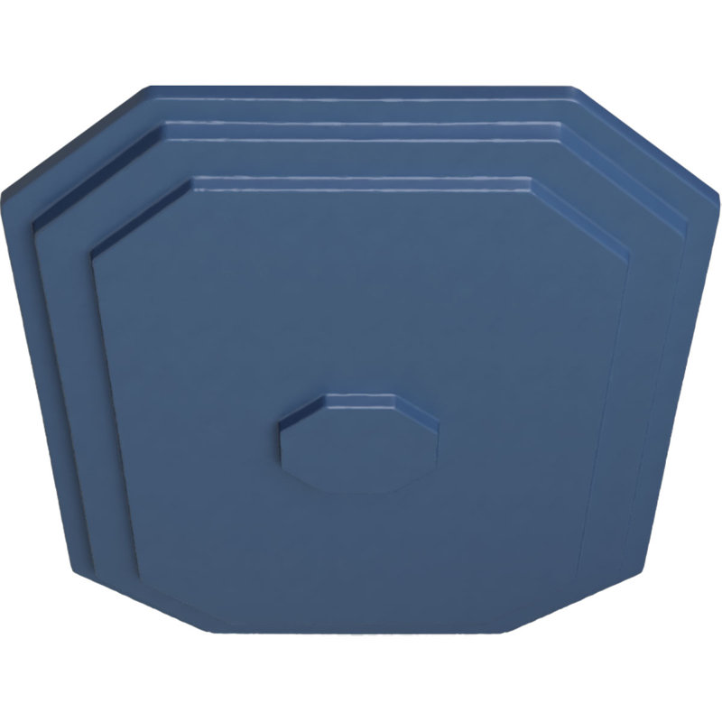 Endurathane Felix Ceiling Medallion, 25 1/4"W x 17 1/4"H x 1 3/4"P, Hand-Painted Americana Finish, Americana