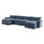 Canapé modulaire 4 places avec 2 repose-pieds Latitude Run®-1890324599