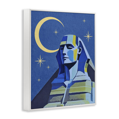 Sphinx avec lune, estampe numérique par Daphne Polselli bg-853