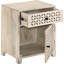 Armoire d'appoint avec tiroir Whitewash Beige