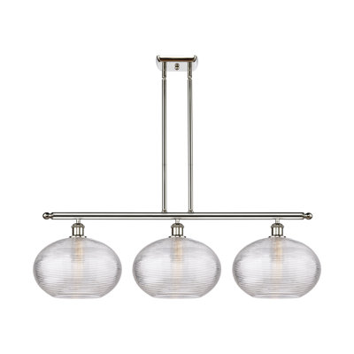 Luminaire suspendu pour îlot de cuisine 3 lumières Larrick