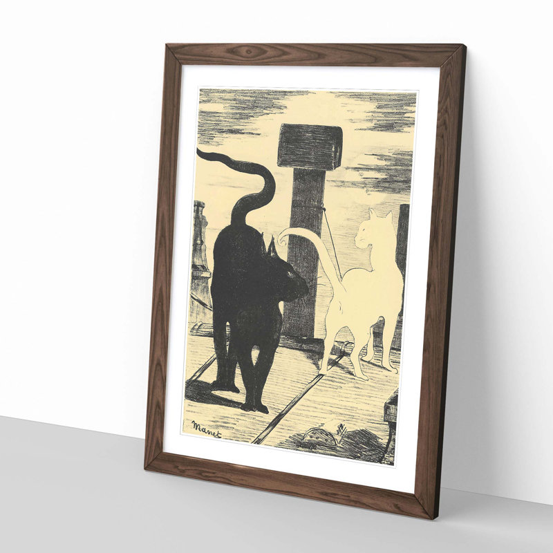 Edouard Manet - Single Picture Frame Print, Walnut