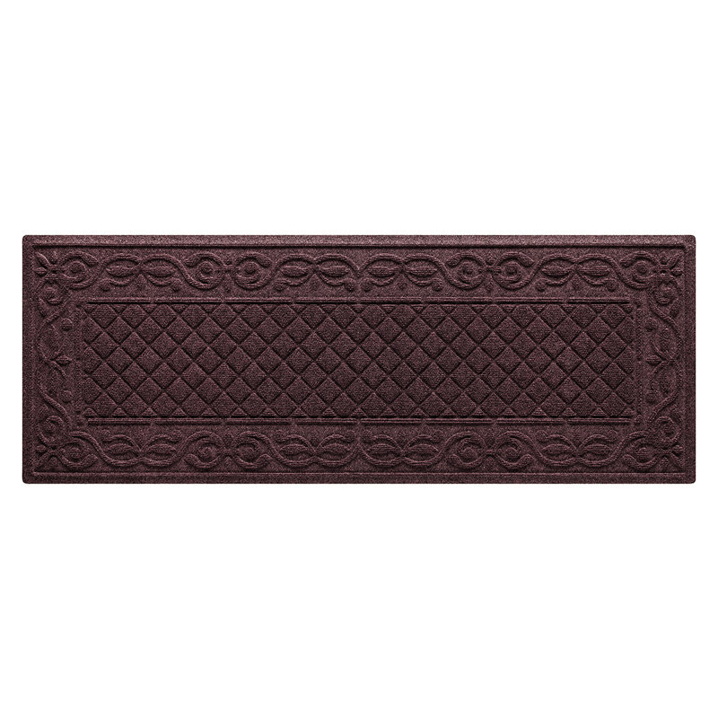 Paillasson 22 po x 60 po WaterHog Tristan, Bordeaux, H 0,37 po x l 60 po x P 22 po