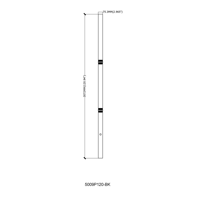 Lanterne Wanza, H 121 po x l 3 po x P 3 po
