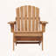 Chaise Adirondack pliante surdimensionnée - dossier et siège pré-assemblés, bois de pruche pour patio et jardin