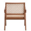Fauteuil d'appoint beige et naturel