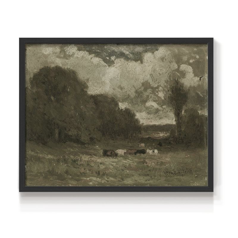 Paysages rétro-DCCXV III - impression encadrée - réaménageable, H 8 po x l 10 po, Noir