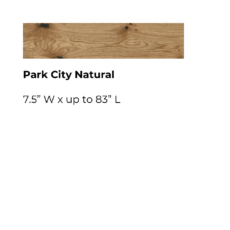 Parquet contrecollé en chêne 0,5 po x 7,5 po Latitude Park City Latitude, Naturel