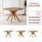 Xavion 48-Inch Round Kitchen Table, Model : XVT-41, Solid Wood Frame with Sculpted Splayed Legs and Natural Wood Grain, Honey Oak Finish-958778270