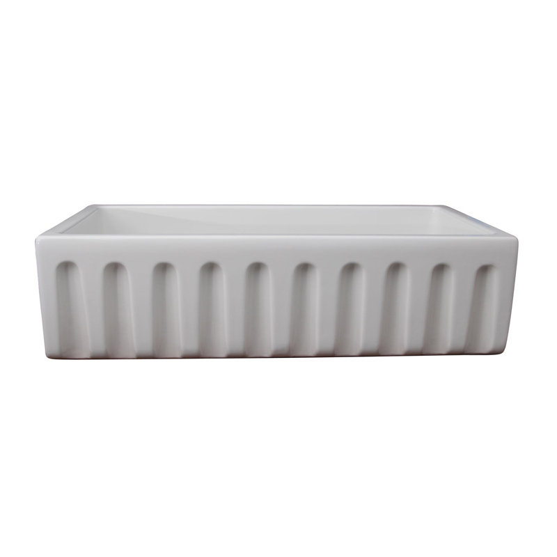 Hillary 36.125 " L Undermount Single Bowl Fireclay Kitchen Sink
