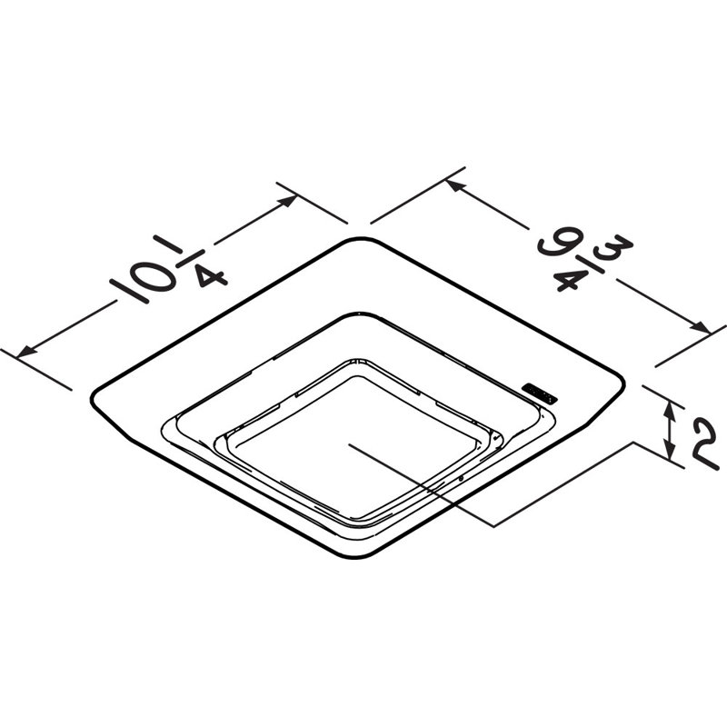 Customizable Color Changing LED Lighted Cover/Grille for Bathroom Ventilation Fans(Fan not Included)