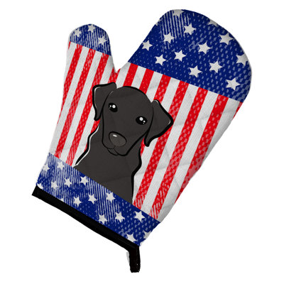 Caroline's Treasures American Flag Polyester Oven Mitt