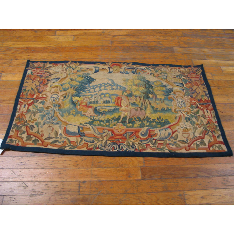 Tapis antique tapisserie flamande