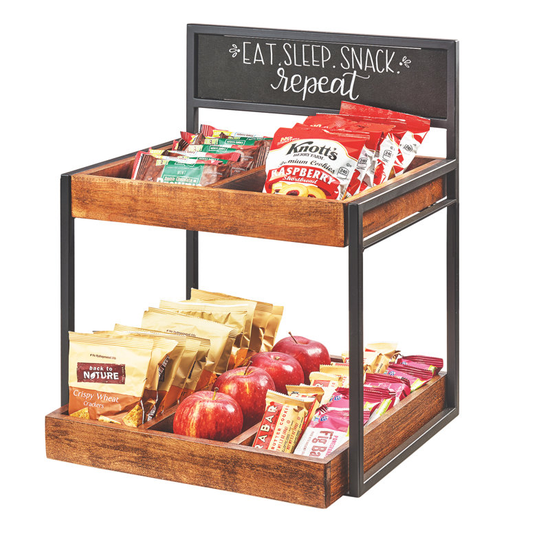 Two Tier Merchandiser with Chalkboard Sign