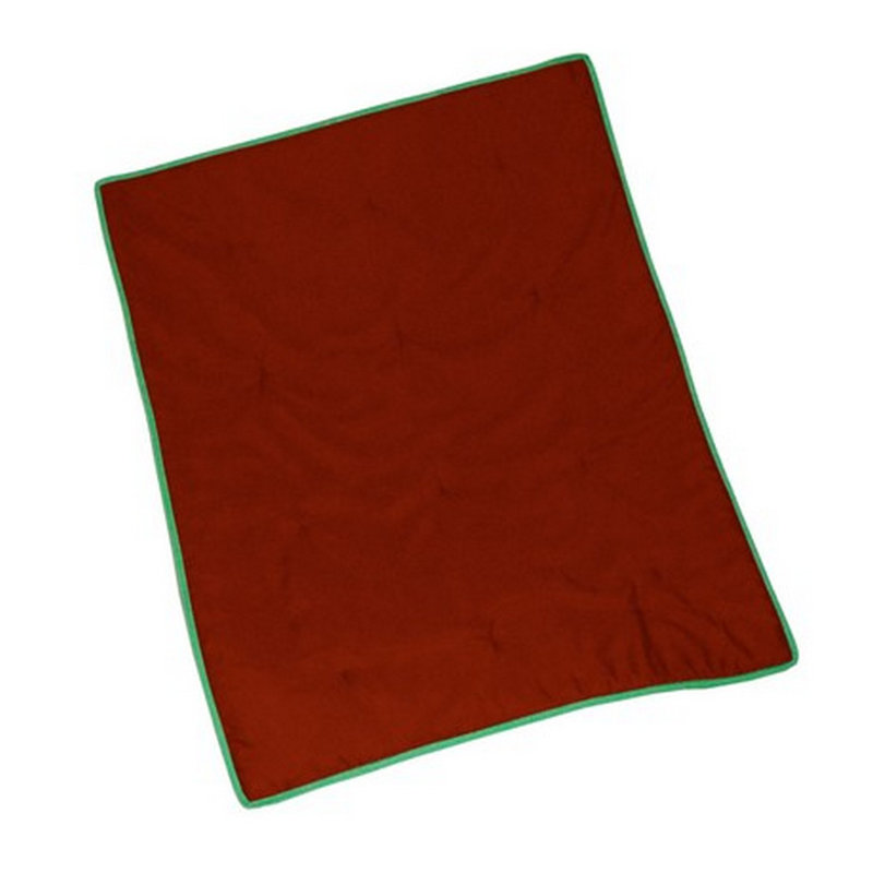 Surface de lit de bébé réversible unie, Rouge / vert