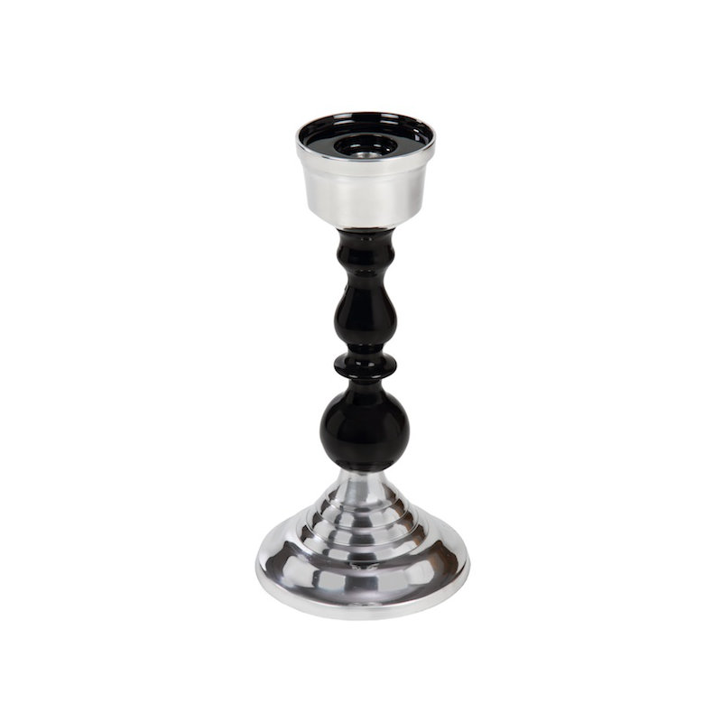 Chandelles en métal modern pilier, H 12 po x l 5,75 po x P 5,75 po