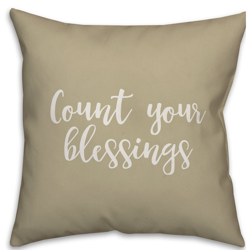  Comptez vos oreillers, Beige, Coussin décoratif