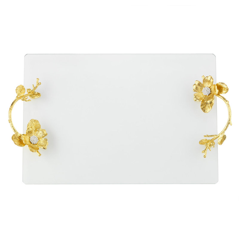 Botanica Decorative Tray, Gold