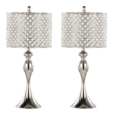 Ashland 27" Contemporary Metal Table Lamp In Metal From Grandview Gallery - Set Of 2