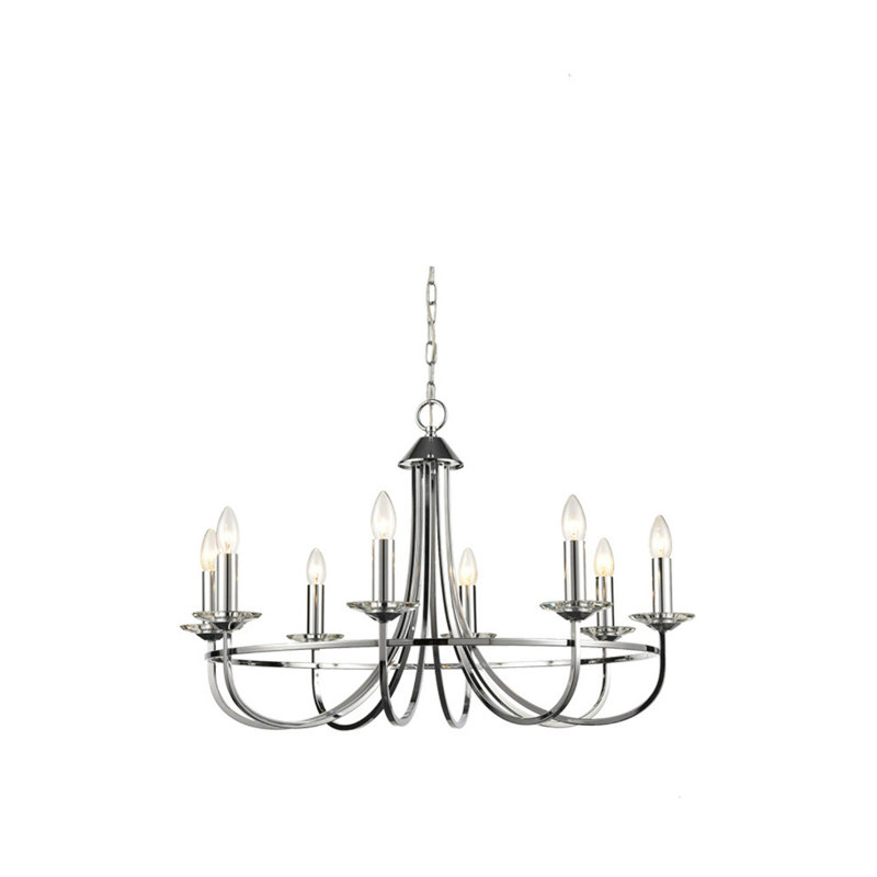 Asaya 8 - Light Chrome Kitchen Island Pendant