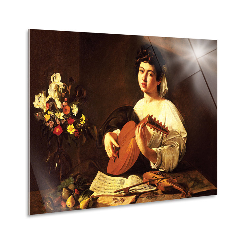 Caravaggio-Lute player-Horizontal, Plastic/Acrylic, 70cm H x 100cm W