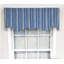Striped Scalloped Window Valance
