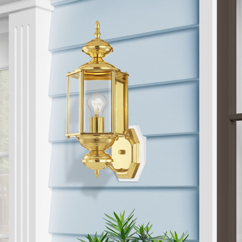 Amberdawn Wall Light, Polished Brass
