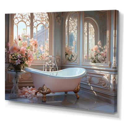 Bathroom Ethereal Glow III - Bathroom Framed Canvas Print