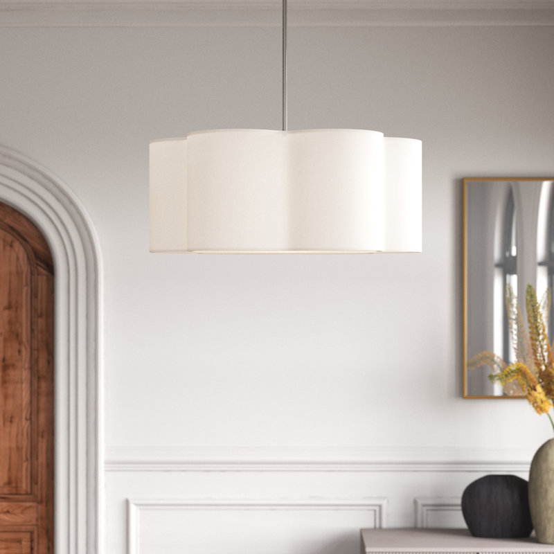 Vino Single Light Linen Blend Steel Dimmable Pendant
