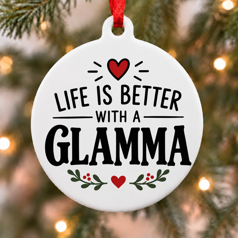 La vie est plus belle avec un décor de Noël Glamma