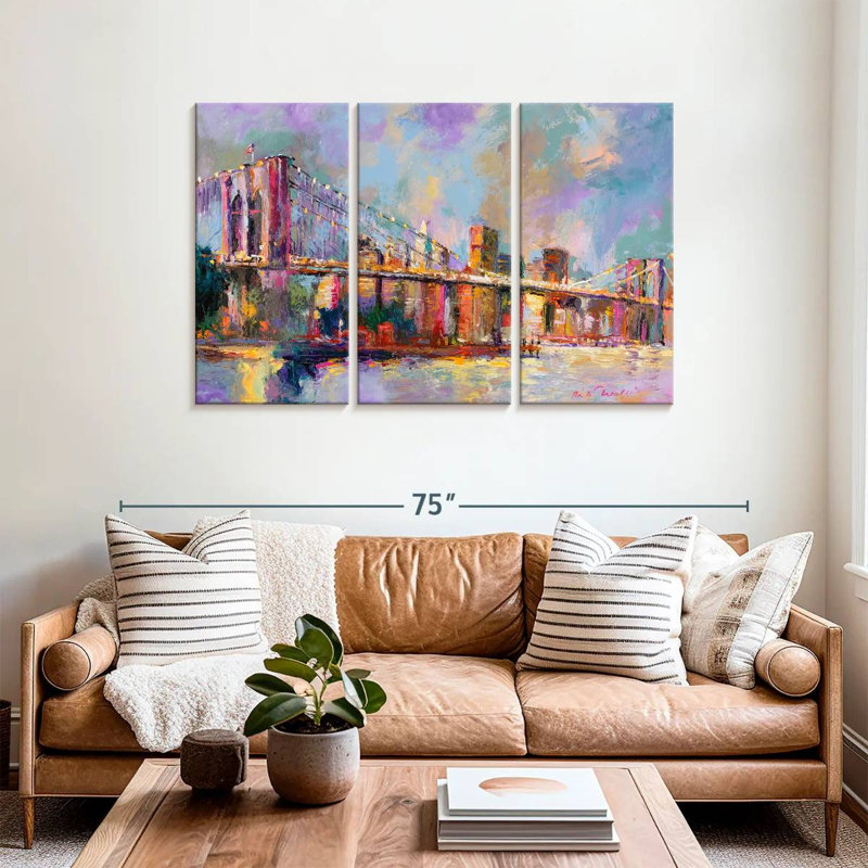 Couleurs du pont Sebbie Brooklyn, H 36 po x l 57 po