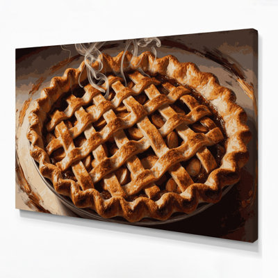 Desserts Apple pie Brown Canvas Wall Art