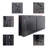 recessed ultra thin tempered glass front wall mounted electric fireplace with remote and multi color flame & emberbed, LED light heater-757738927