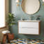 Meuble-lavabo mural de 32 pouces avec lavabo et deux tiroirs