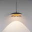 1 - Light Matte Black LED Dome Pendant