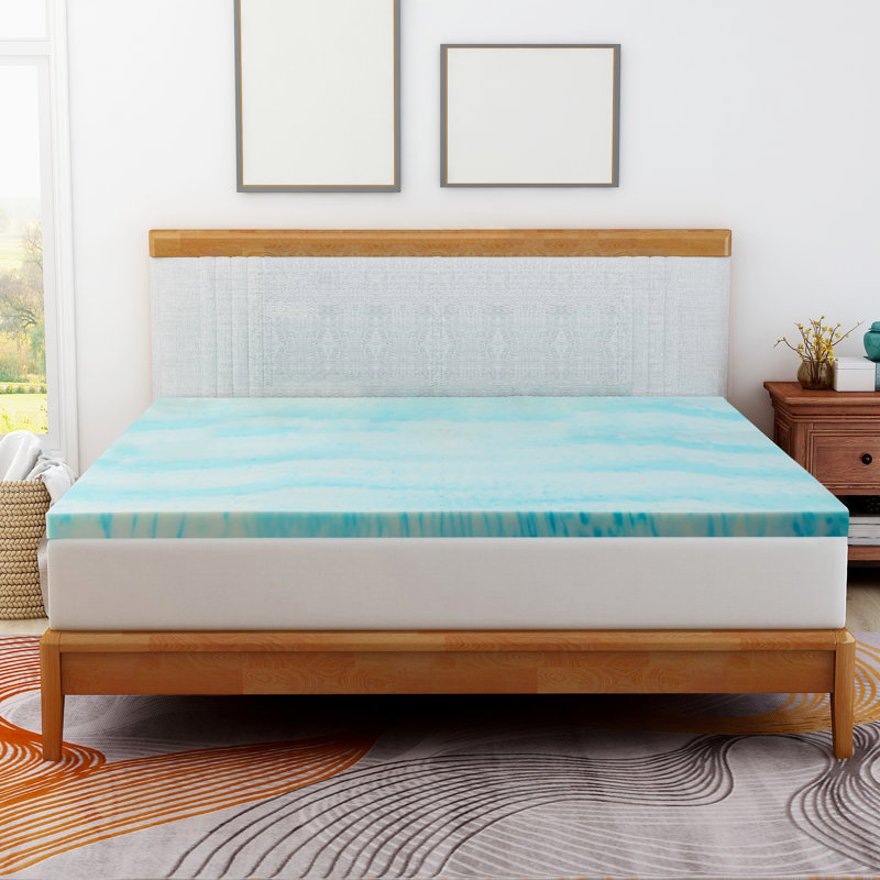 Caliann 2'' Gel Memory Foam Mattress Topper, Full